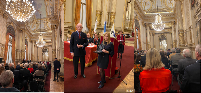 «Diana Cohen Agrest recibió el «Laurel de plata a la personalidad del año» y lo compartió con los miembros de Usina de Justicia.