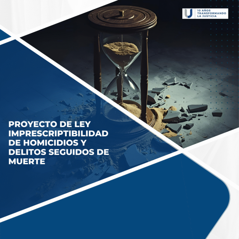 Proyecto de Ley imprescriptibilidad de Homicidios y Delitos seguido de muerte.