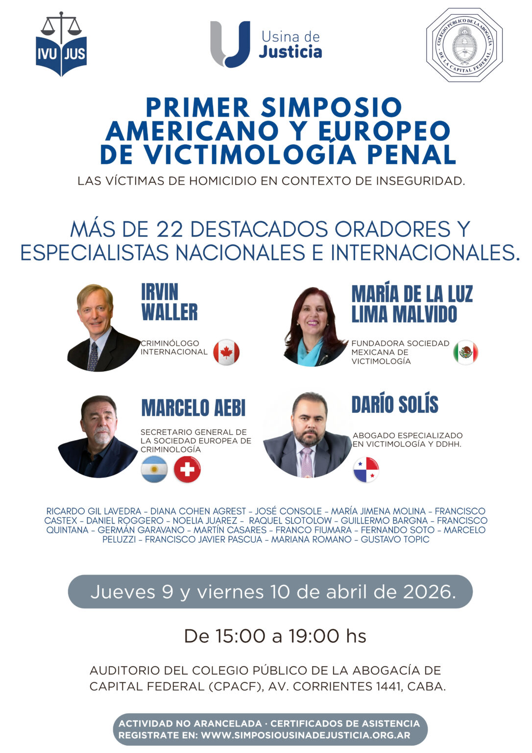 Encuentro Internacional en Buenos Aires: Expertos debaten sobre Victimología Penal